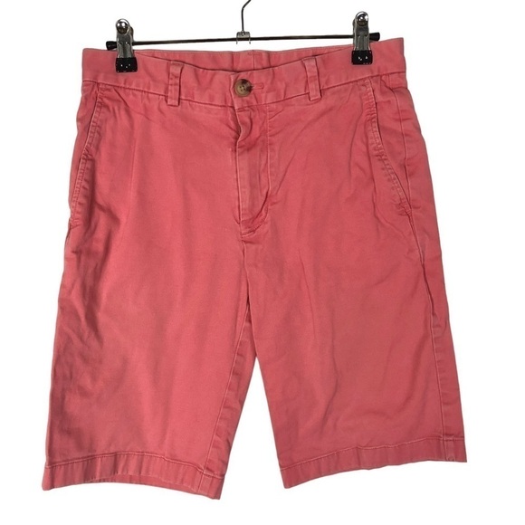 Vineyard Vines Breaker Washed Red Flat Front Chino Shorts 28 - Picture 1 of 3